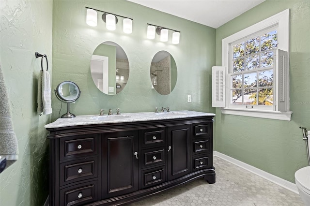 bathroom with vanity