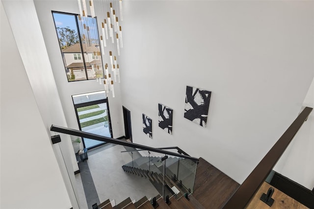 view of stairway