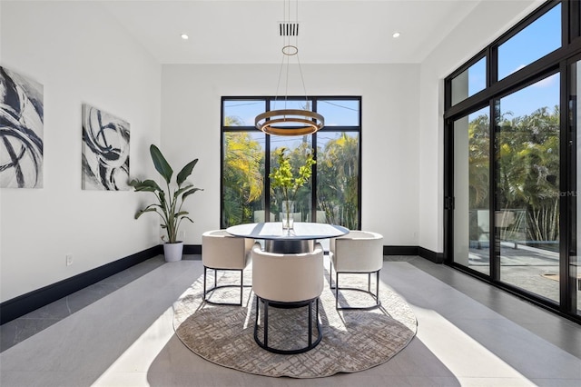 view of dining space