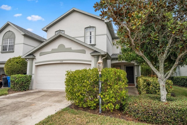 front facade featuring a garage