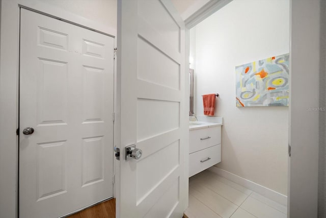 bathroom with vanity