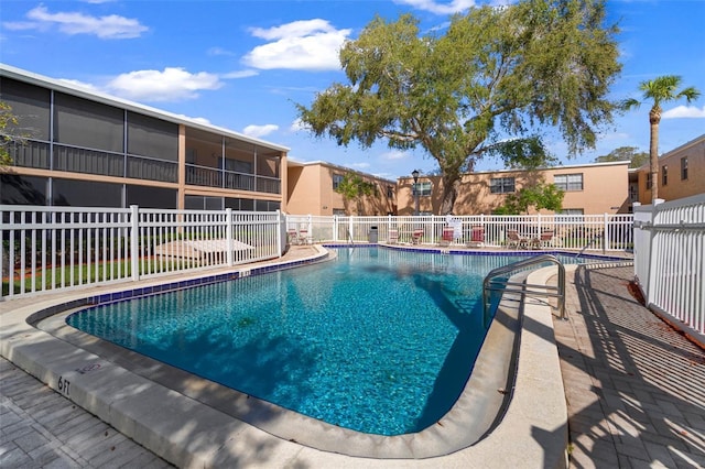 view of pool