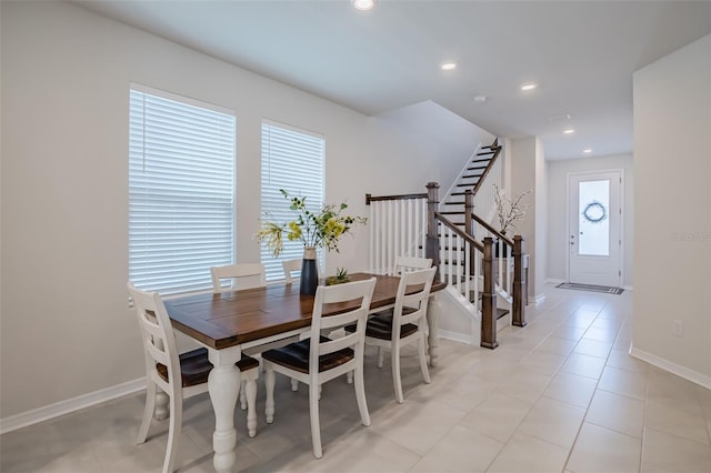 view of dining space