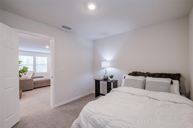 bedroom featuring carpet flooring