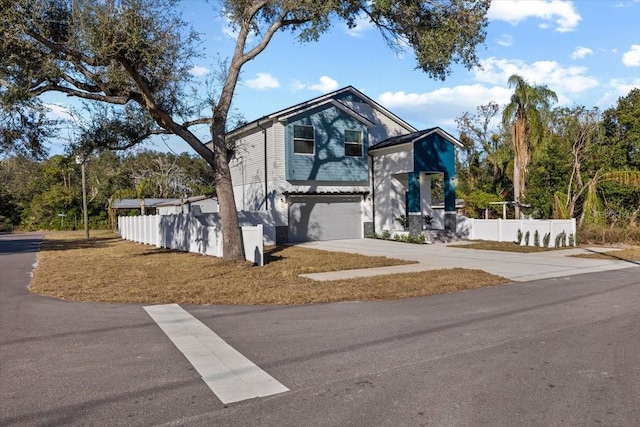 view of front of house featuring a garage