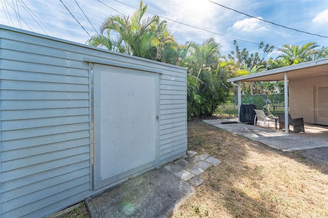 view of outbuilding