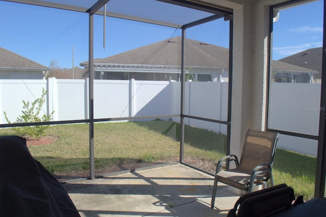 view of sunroom / solarium