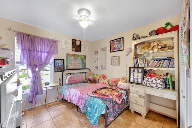 view of tiled bedroom