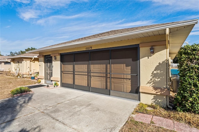 view of front of home featuring a garage