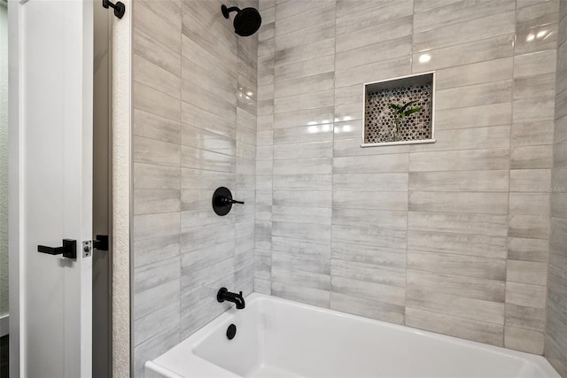 bathroom featuring shower / bath combination