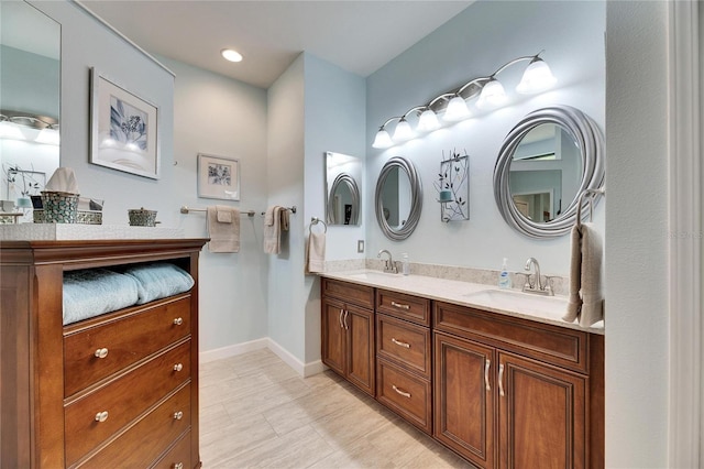 bathroom with vanity