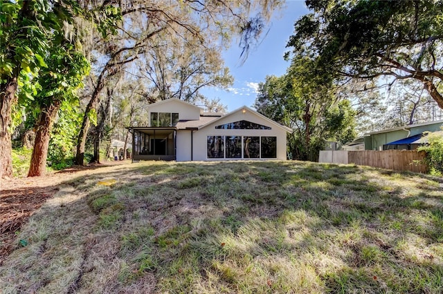 view of rear view of property