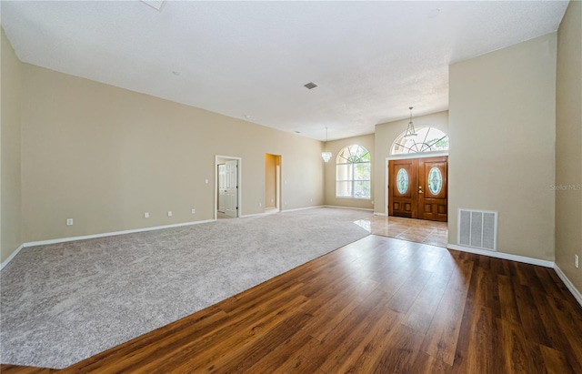 foyer featuring hardwood / wood-style floors