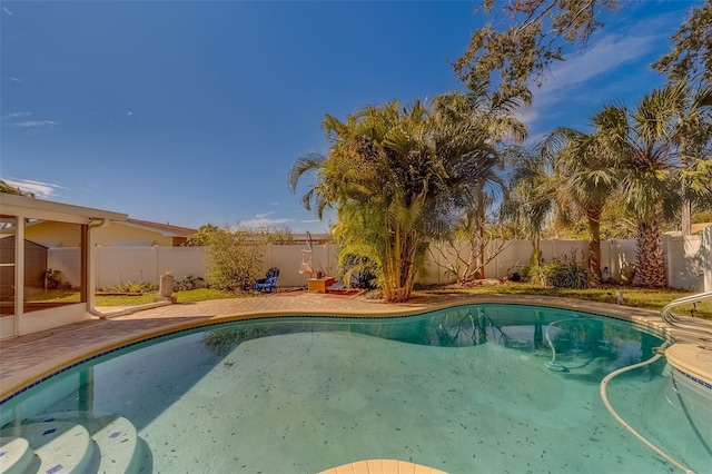 view of pool with a patio