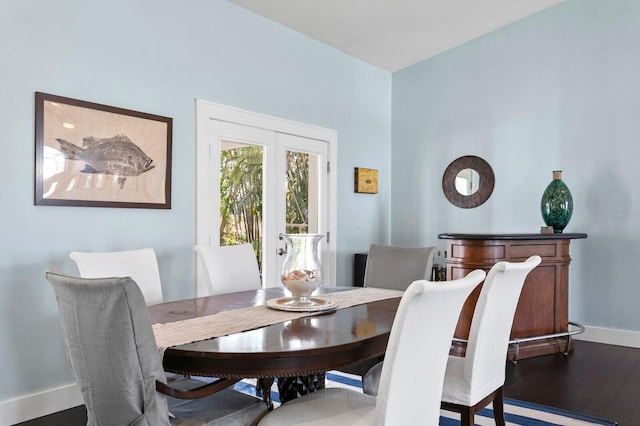 dining room featuring hardwood / wood-style floors