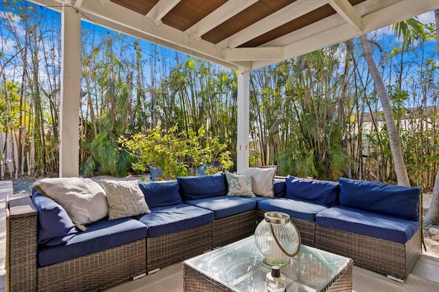 view of patio / terrace with outdoor lounge area