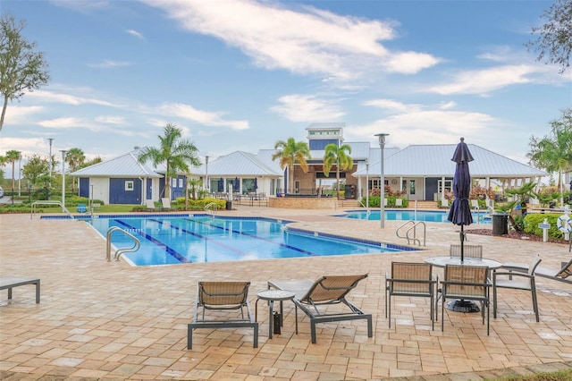 pool featuring a patio