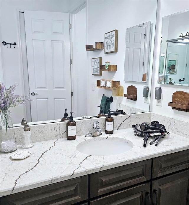 bathroom featuring vanity