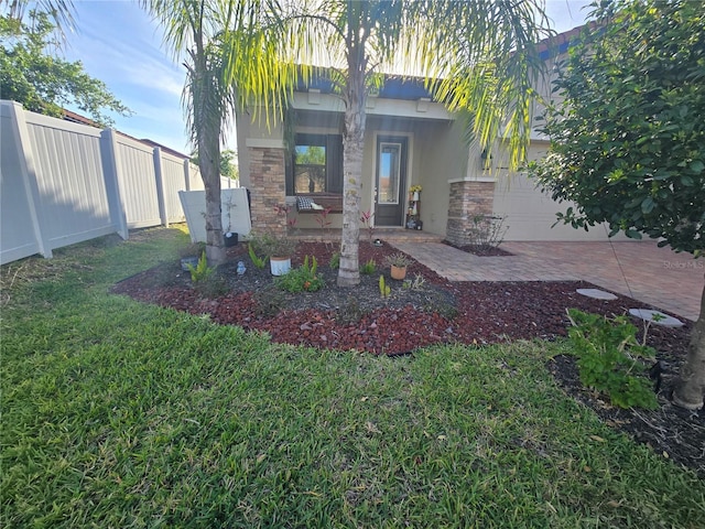 4035 Solamor St, Lakeland, FL 33810 - view of yard with covered porch and fence
