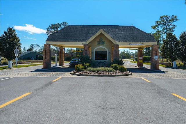 exterior space with uncovered parking