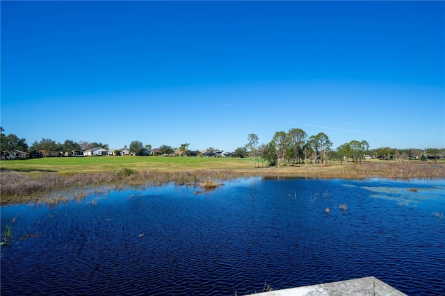 view of water feature