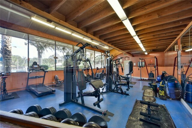 view of exercise room