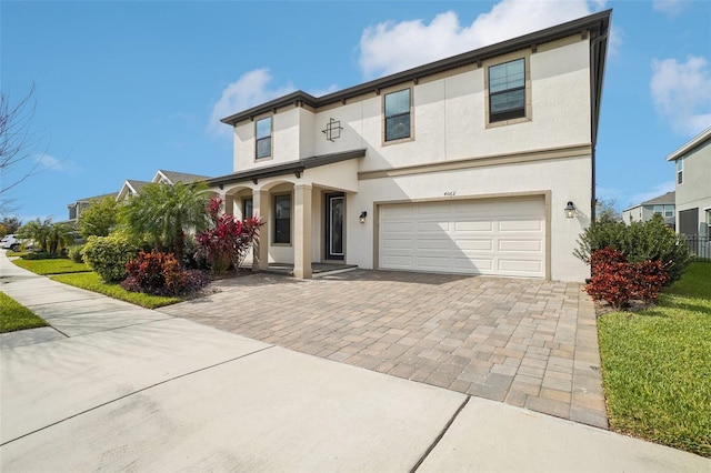 front facade featuring a garage