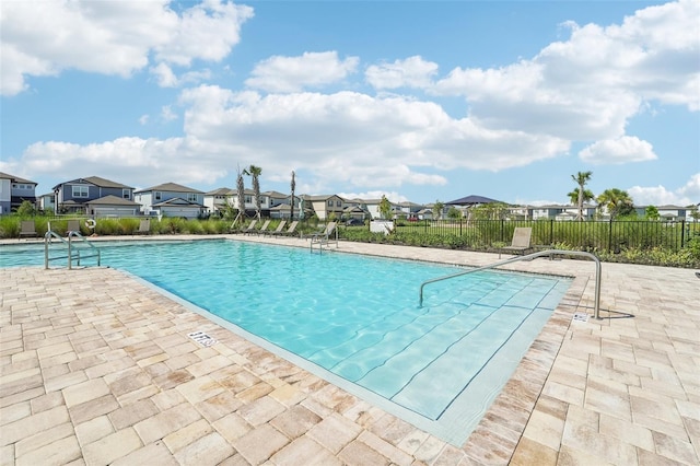 view of pool with a patio area