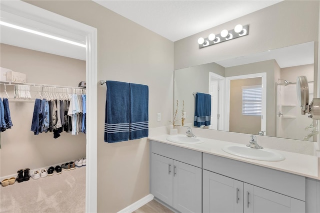 bathroom with vanity