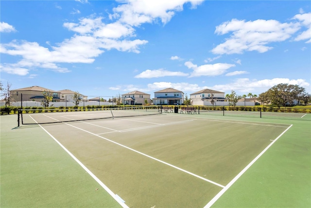 view of tennis court