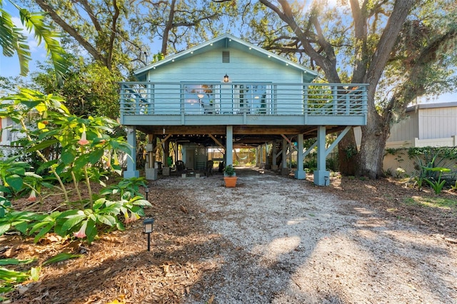 exterior space with a wooden deck