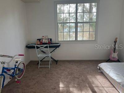 bedroom with carpet floors