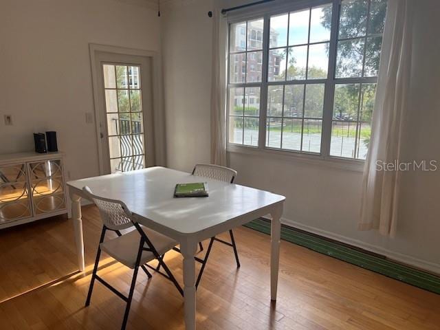 501 Knights Run Ave Unit 2119, Tampa, FL 33602 - dining area featuring healthy amount of natural light and wood finished floors
