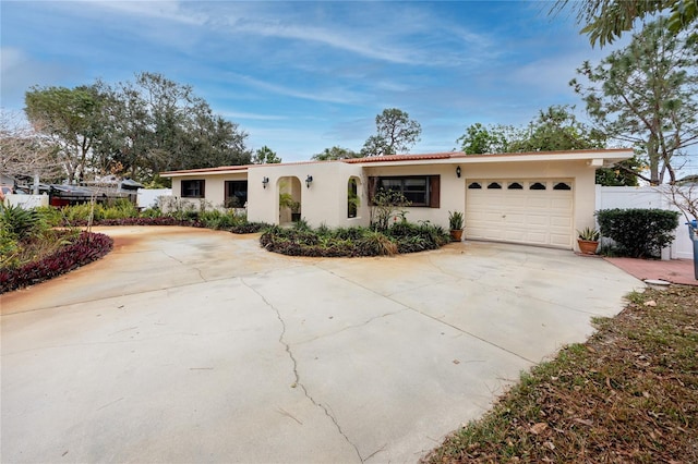 ranch-style house with a garage