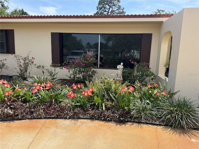 6226 Hampton Ct N, Saint Petersburg, FL 33710 - view of side of home featuring a tile roof and stucco siding