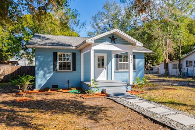 view of bungalow