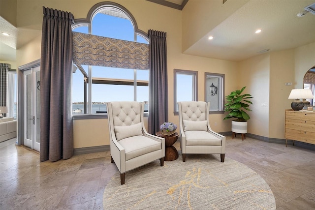 living area with a wealth of natural light