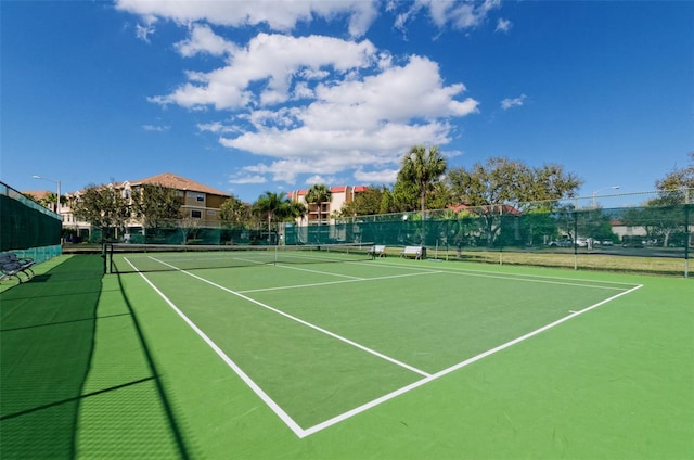 view of sport court