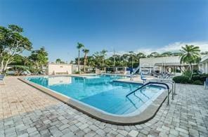 pool featuring a patio area