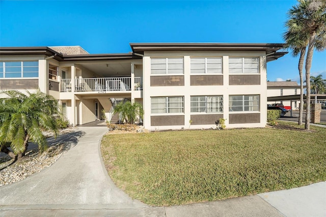 view of property with a carport