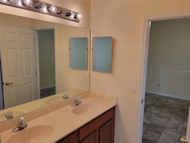 bathroom featuring vanity