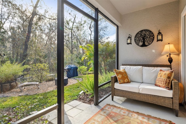 view of sunroom / solarium