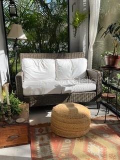 balcony featuring outdoor lounge area