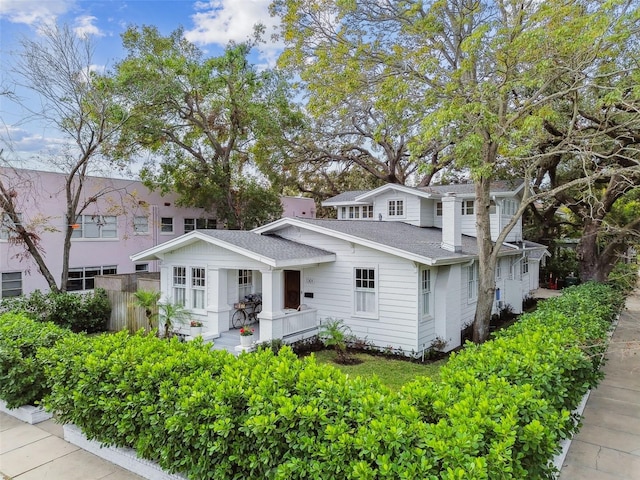 view of front of home with a porch