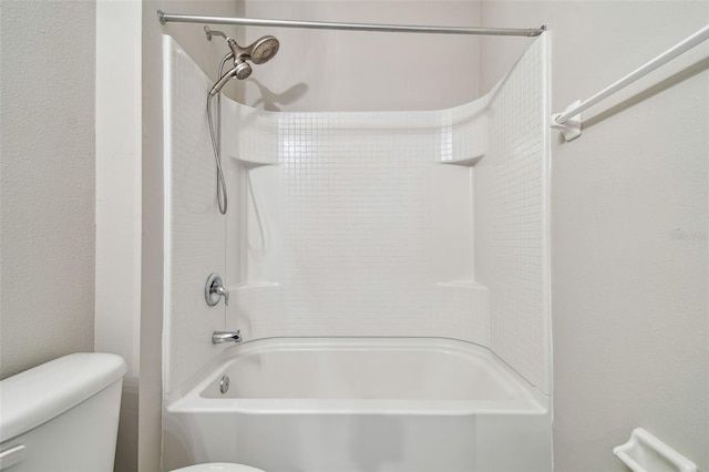 bathroom with  shower combination and toilet