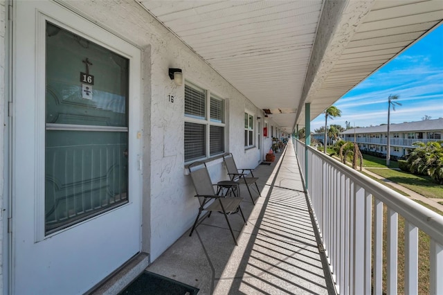 view of balcony