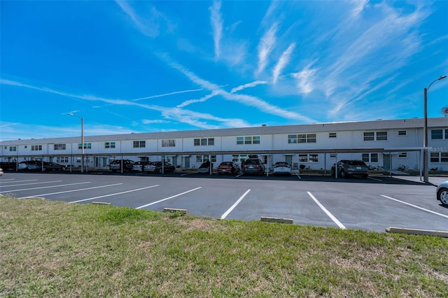 view of uncovered parking lot