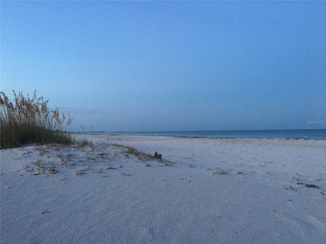 property view of water with a view of the beach