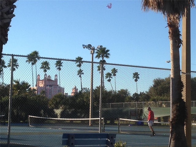 view of tennis court