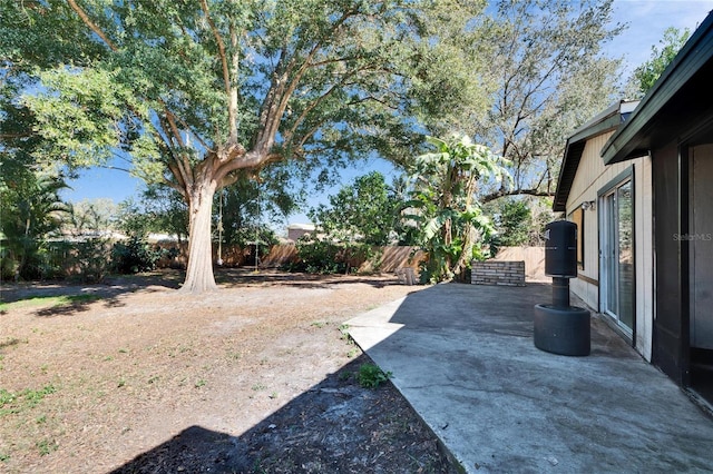 view of yard featuring a patio area